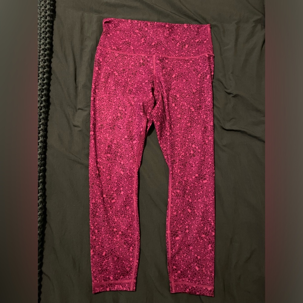 Purple/Pink Lululemon leggings with small stain